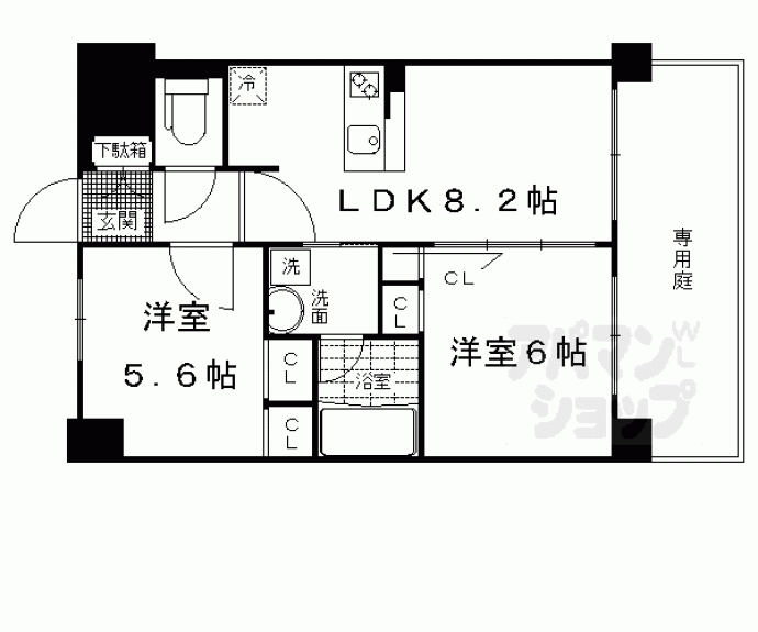 【エステムプラザ京都河原町通】間取