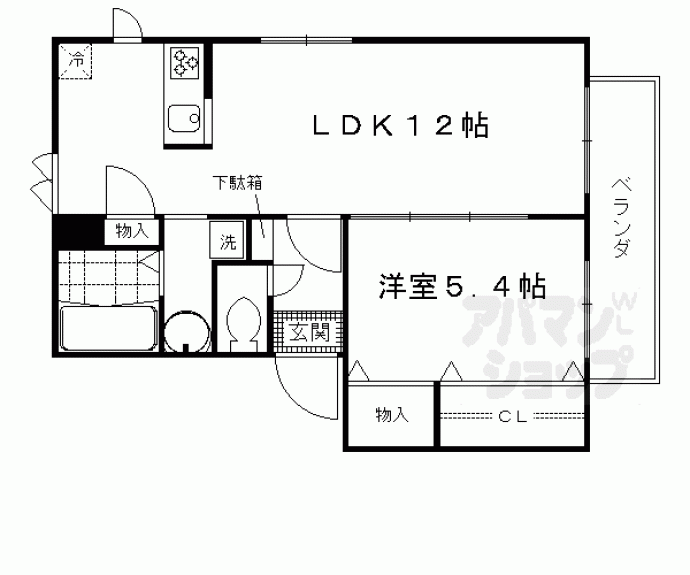 【エクレール壬生川】間取