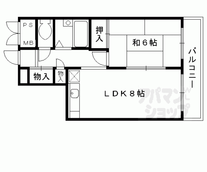 【フレーヴァー深草Ⅱ】間取