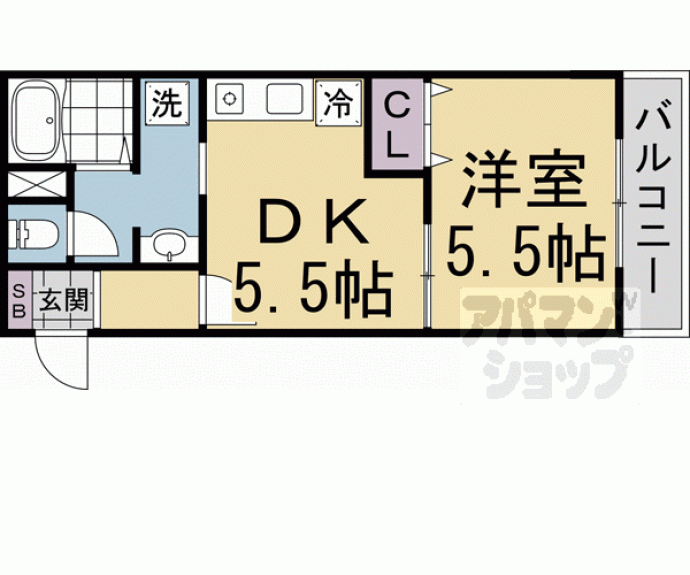 【コーポ蒼園】間取