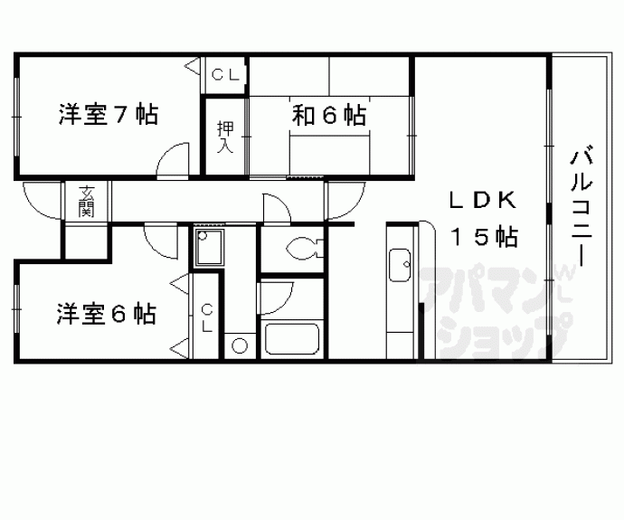 【エルシティ桃山御陵】間取