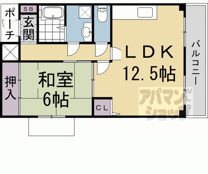 【トーシンハイツ桃山】間取