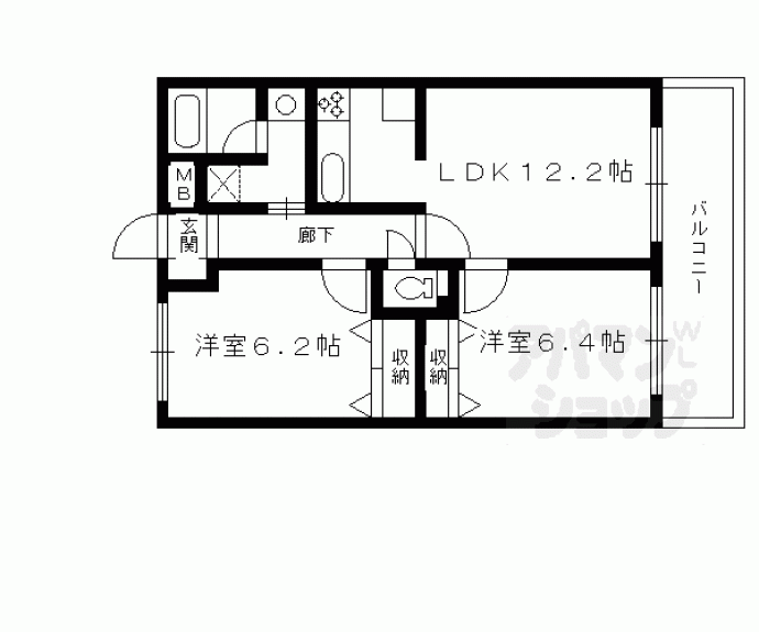 【ＣＨＥＺ　ＬＡ　ＭＥＲＥ】間取