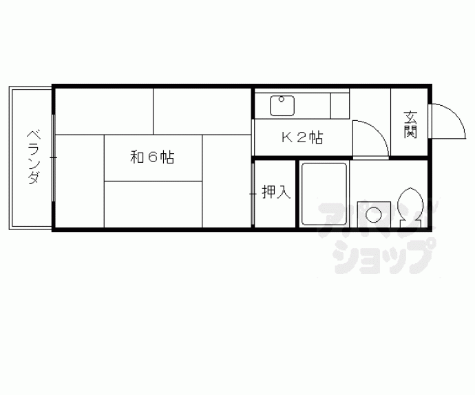 【ルミエールふじ】間取