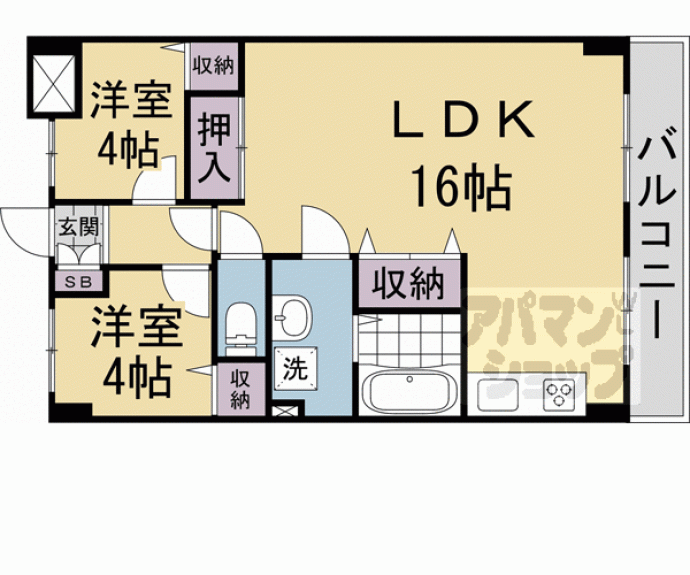 【ライオンズマンション淀リバーサイド】間取
