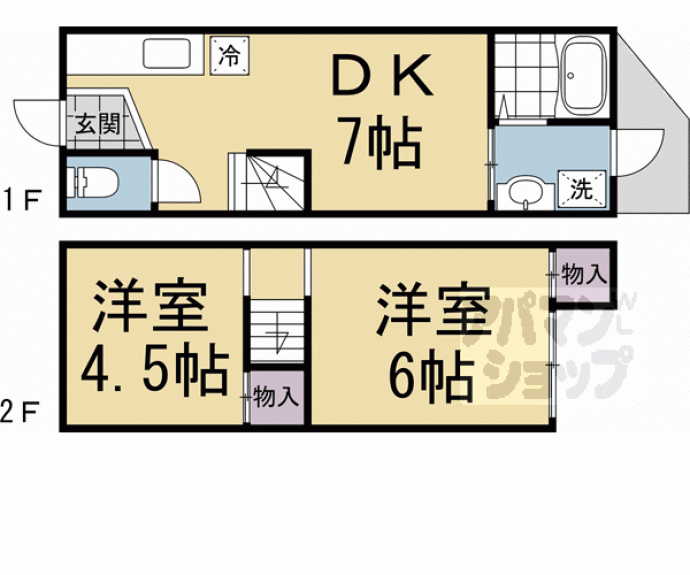 【パルコーポ淀】間取