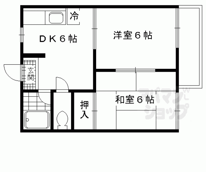 【アネックス墨染】間取