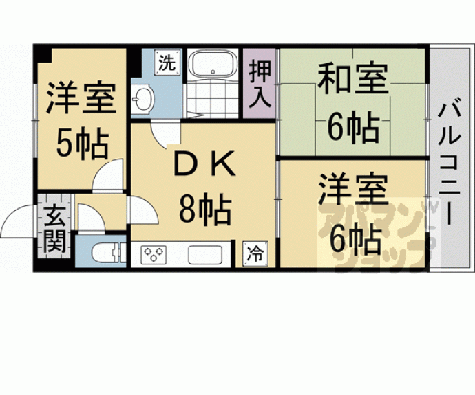 【モラーダ墨染】間取