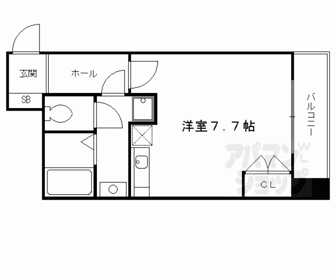 【フラット オク】間取