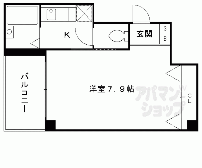 【フラット オク】間取