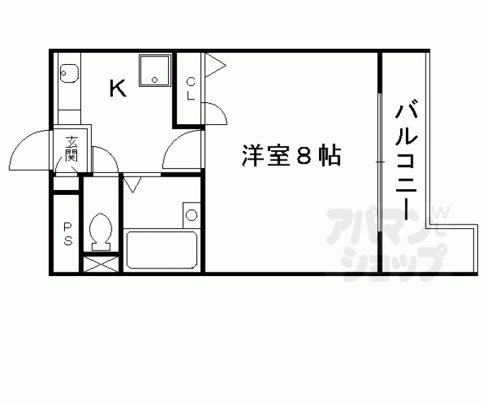 【ガーデン深草】間取