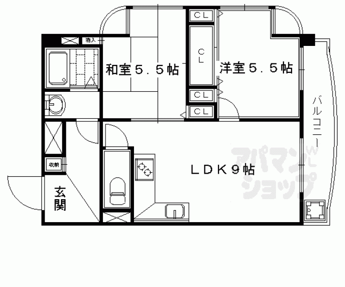 【グレイパレスロックⅠ】間取