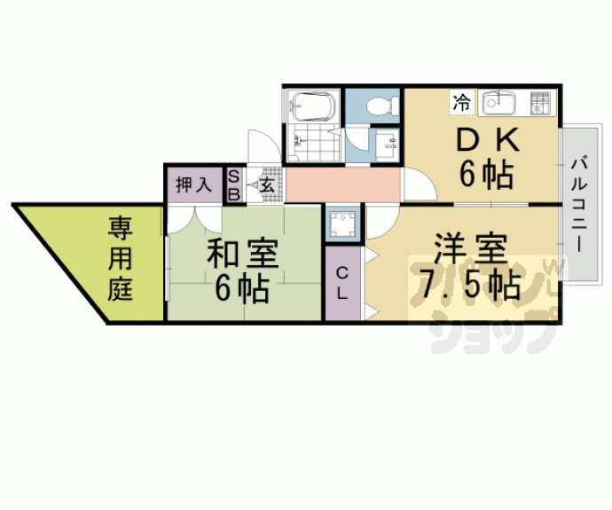 【エクレール松尾】間取