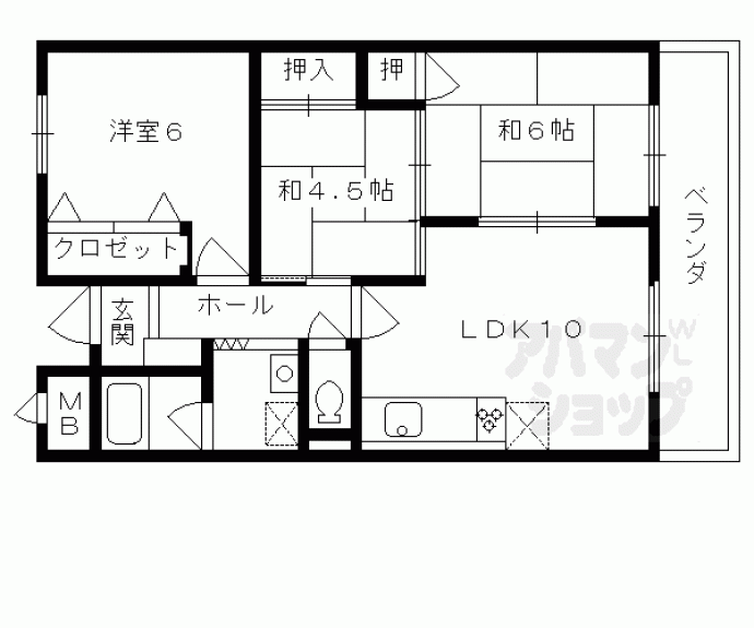 【ブライトンヒル佐伯】間取