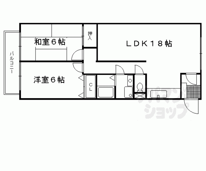 【ウエストヴィラ】間取