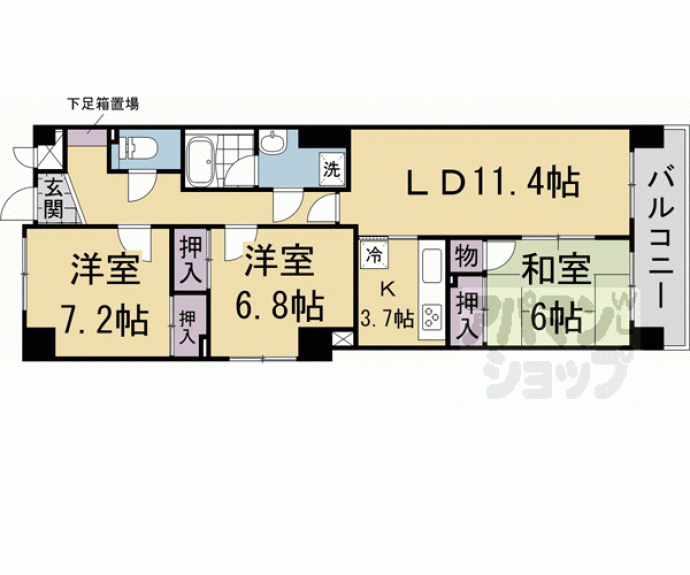 【桂坂山荘】間取