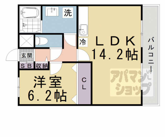 【オクトーブル桂】間取