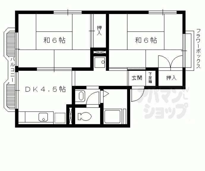 【パレーシャル北浦】間取