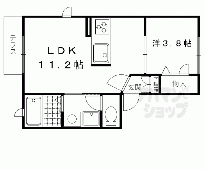【ハイエスト京都桂川】間取