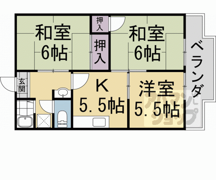 【パセンテラ洛西】間取