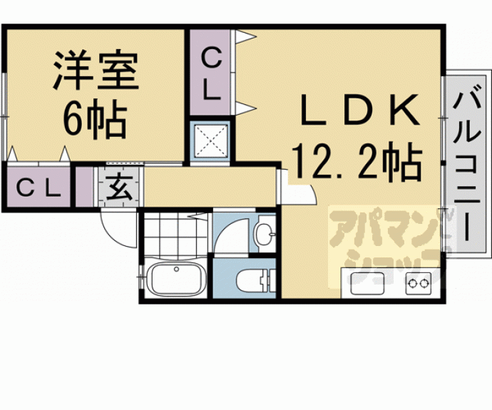 【セジュールPOPO】間取