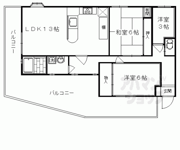 【Sun・Bird桂】間取