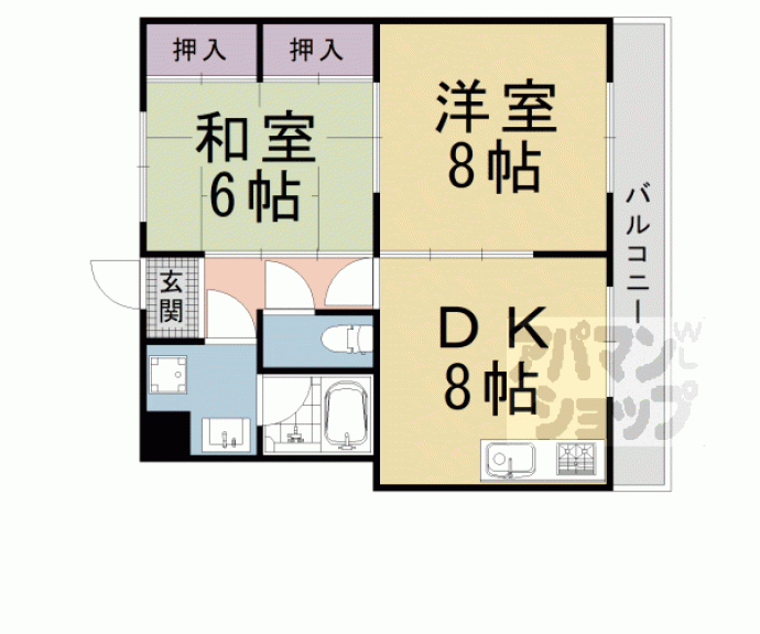 【弥生マンション】間取