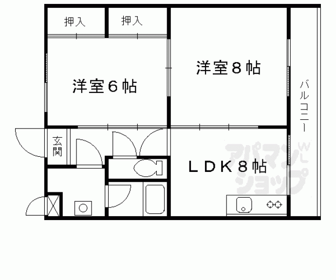 【弥生マンション】間取