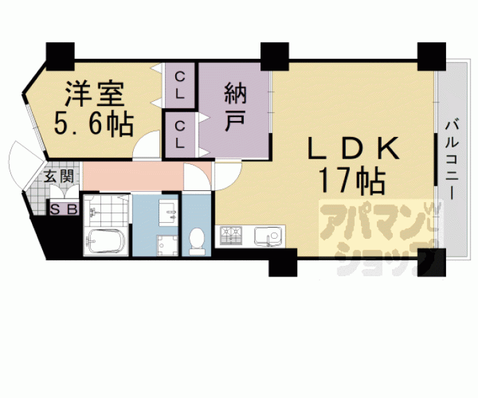 【桂グランドハイツ】間取