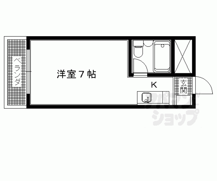 【カプチーノ太秦】間取