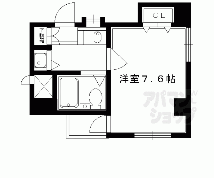 【DETOM-1二條城東】間取