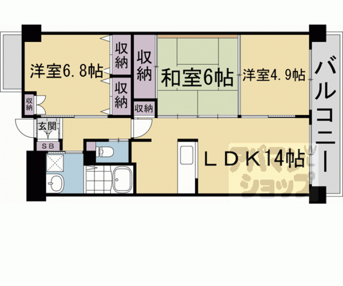 【コルテ・デ・春日】間取