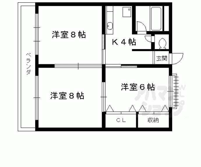 【奥田マンション】間取