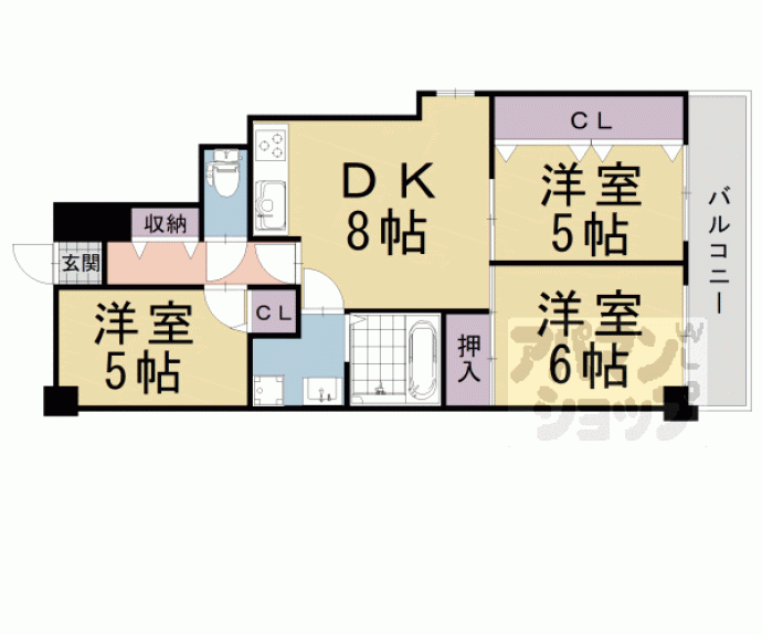【ブエナビスタ嵐山】間取