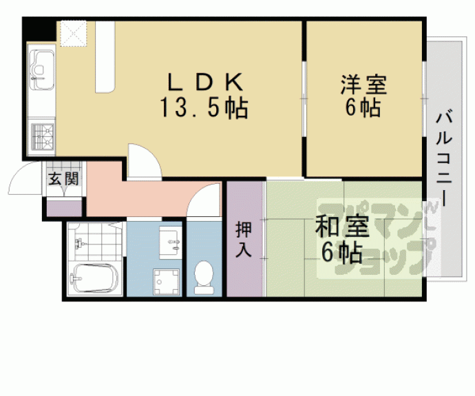 【アーバンハイツ苔寺】間取