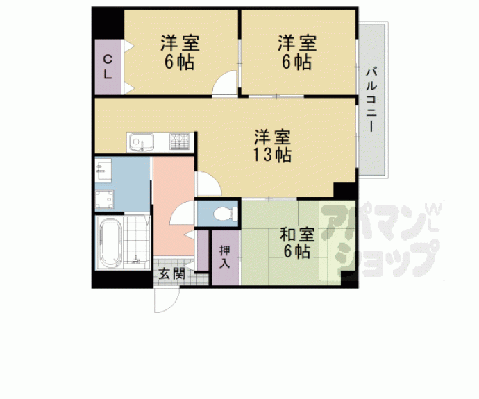 【アーバンハイツ苔寺】間取