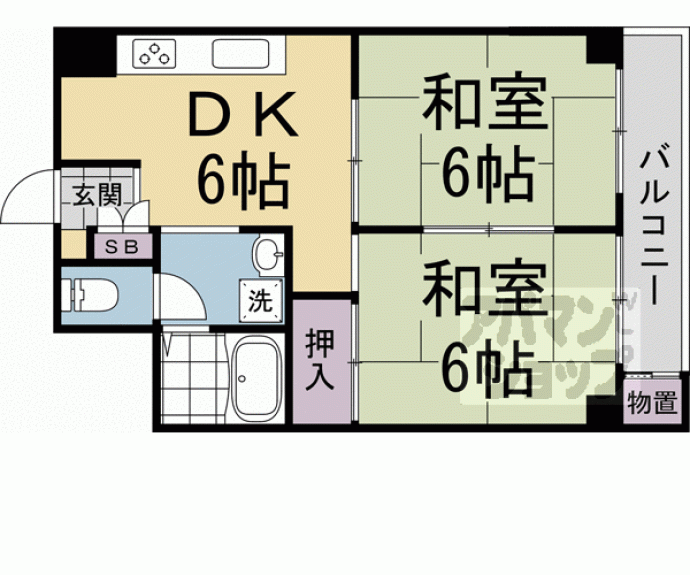 【西京極ガーデンハイツ】間取