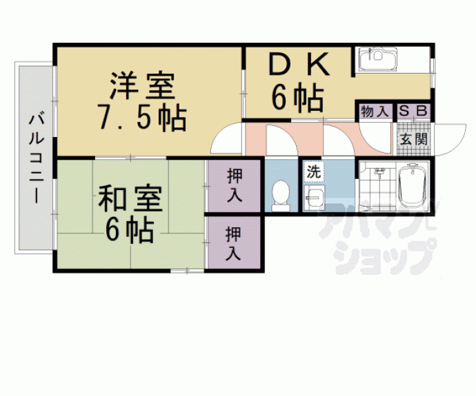 【バリュージュ松福】間取