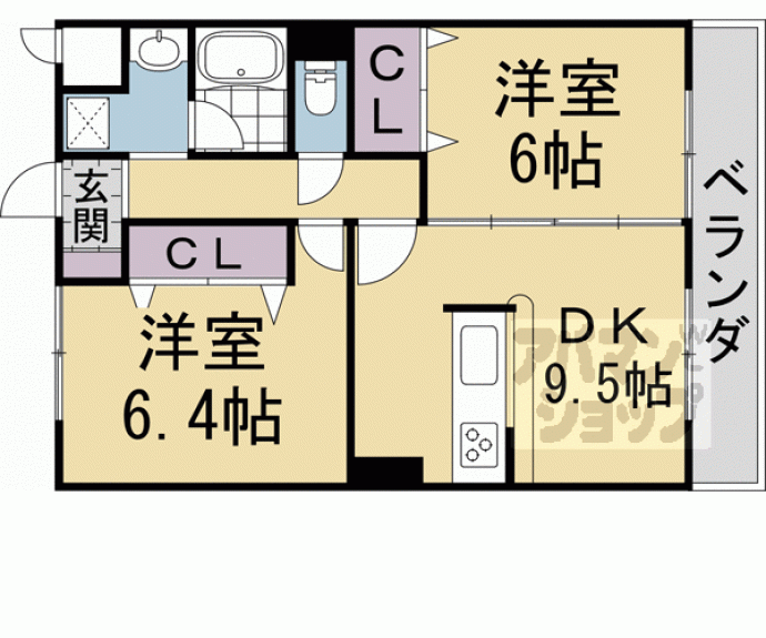 【ヴェルデュール】間取