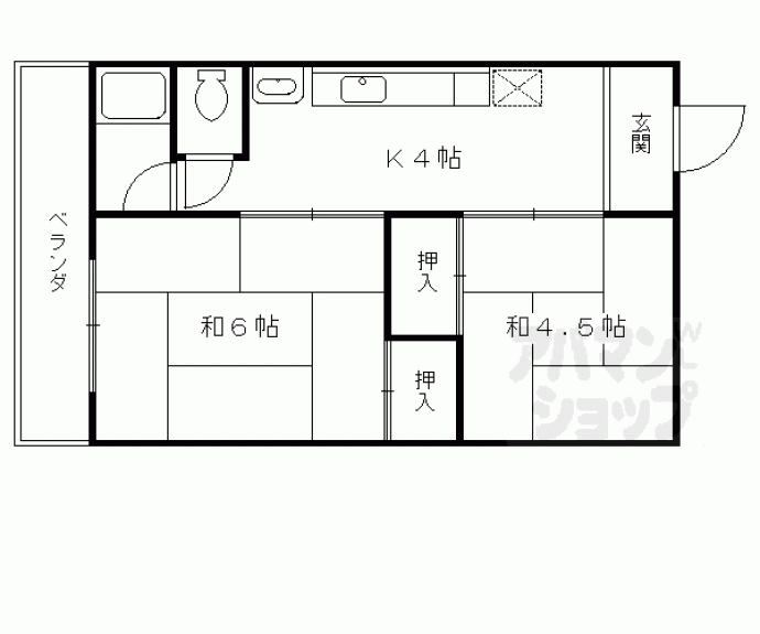 【三宅マンション】間取