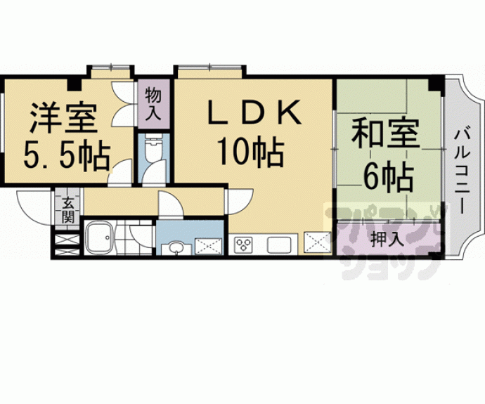 【サンヴェール桂】間取