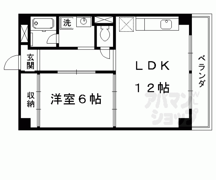 【レフィナード京都西大路】間取