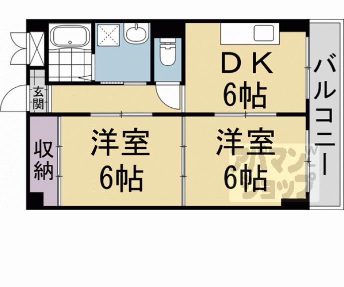 【レフィナード京都西大路】間取