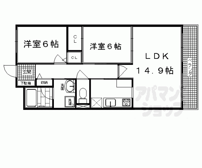 【プロスペクト桂】間取