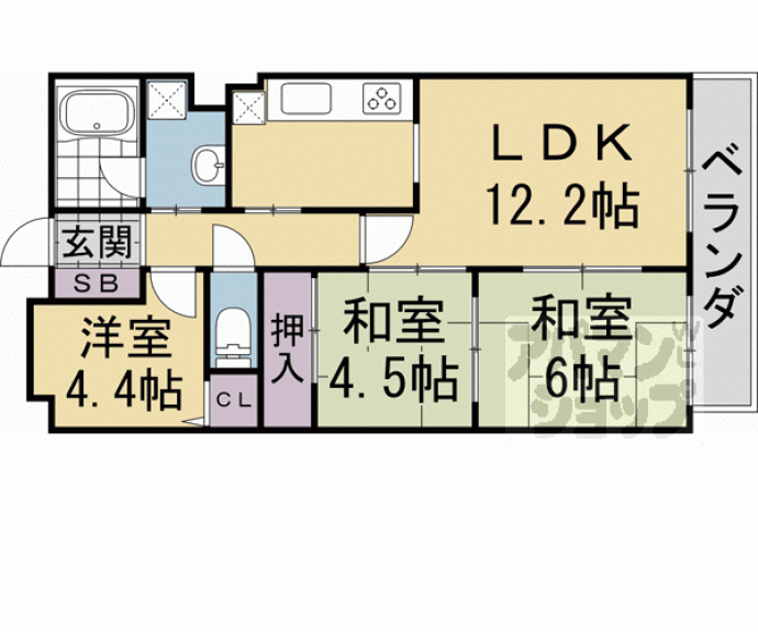 【プロスペクト桂】間取