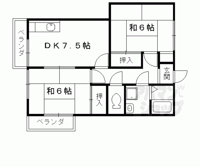 【但馬ハイツ】間取