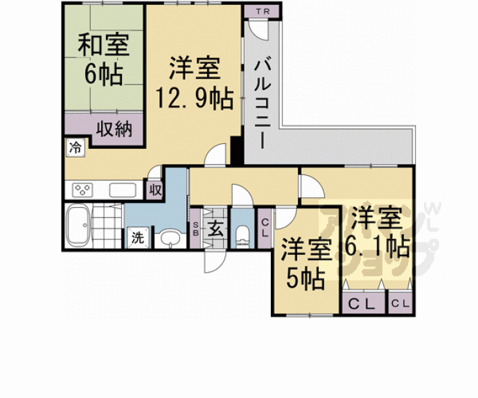 【サーパス桂第２】間取