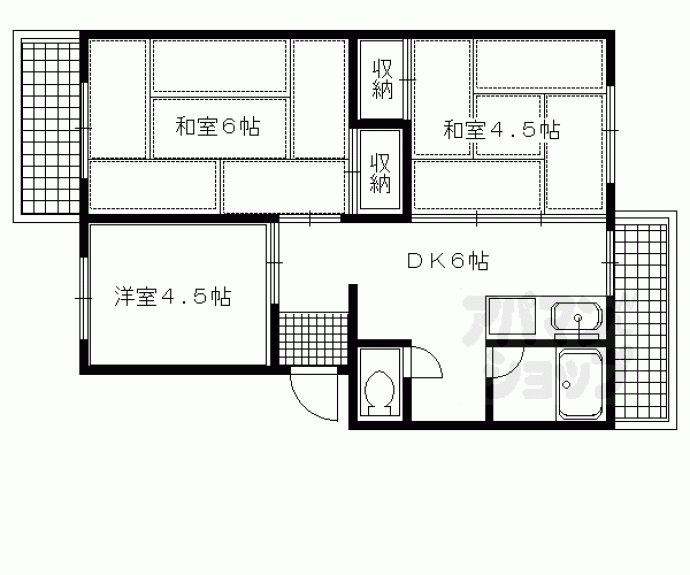 【日農ハイツ】間取