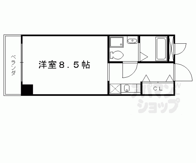 【上桂くめマンション】間取