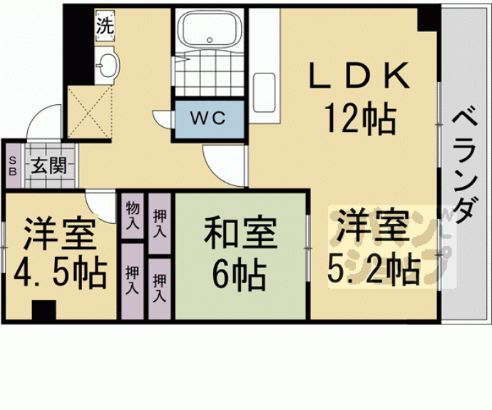 【桂ガーデンハイツ】間取